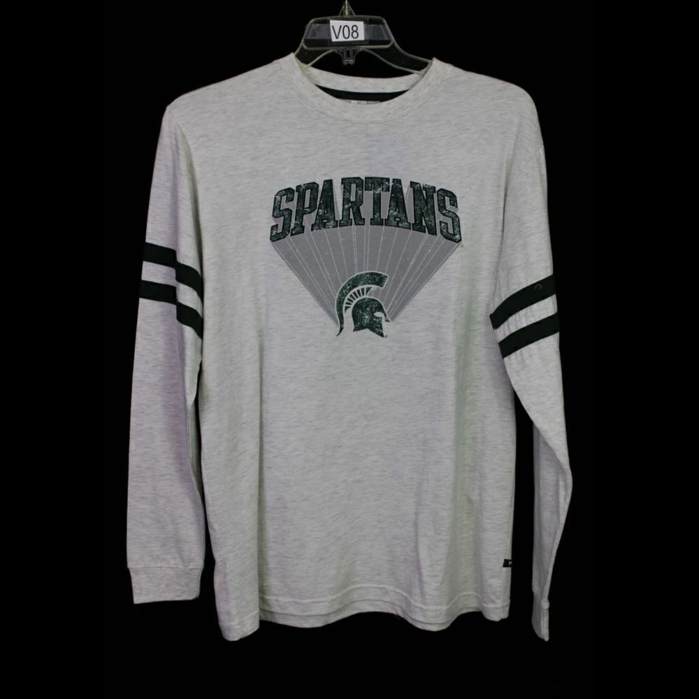Summit Sportswear Michigan State Spartans Boyfriend Jersey Shirt Medium NCAA.
